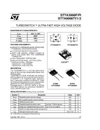Datasheet STTA6006P manufacturer STMicroelectronics